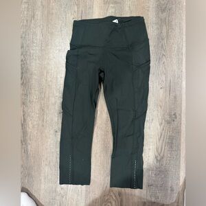 Lululemon Athletica Dark Green cropped Leggings size 4